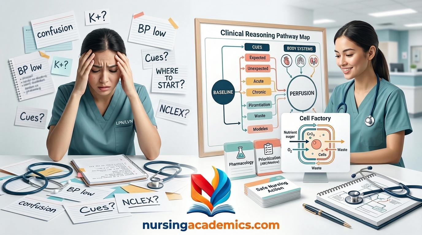 Nursing student moving from overwhelm to clinical clarity